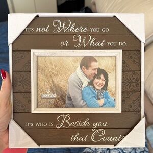 Malden Inspirational Brown and Cream Frame